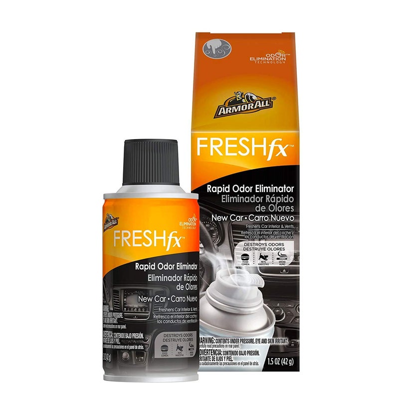 Armor All Fresh FX Smoke X Car Odor Eliminator Spray, Car Air Freshener Spray (New Car) - Image 1